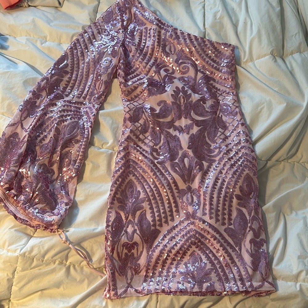 Lady Black Tie Dress